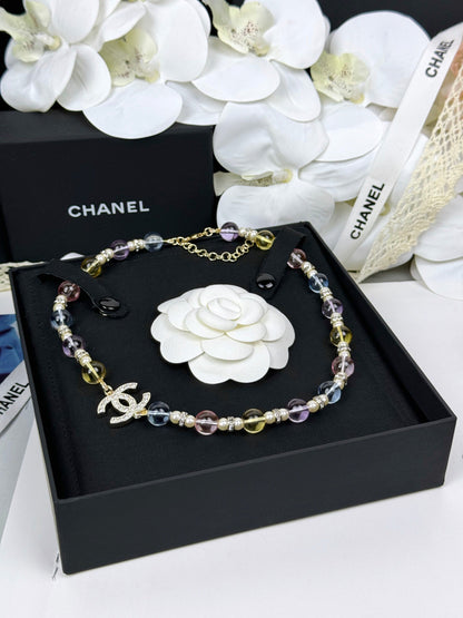 [Star Jewelry]26C New Spring Collection Colorful Transparent Resin Necklace