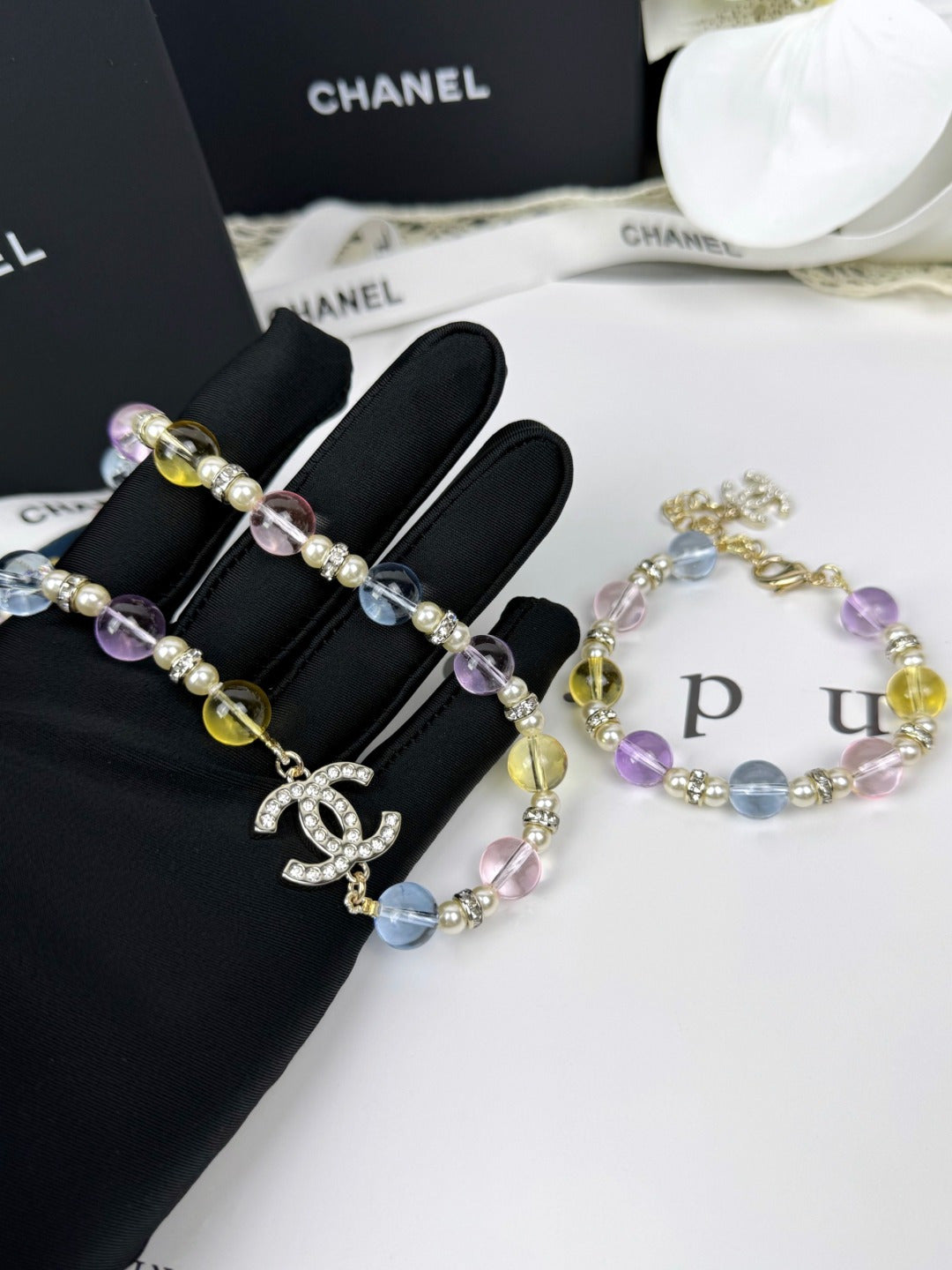 [Star Jewelry]26C New Spring Collection Colorful Transparent Resin Necklace