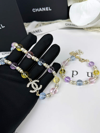 [Star Jewelry]26C New Spring Collection Colorful Transparent Resin Necklace