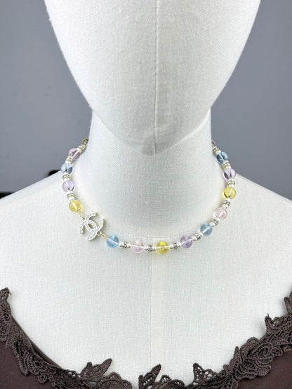[Star Jewelry]26C New Spring Collection Colorful Transparent Resin Necklace