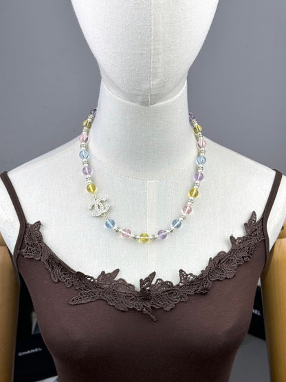 [Star Jewelry]26C New Spring Collection Colorful Transparent Resin Necklace