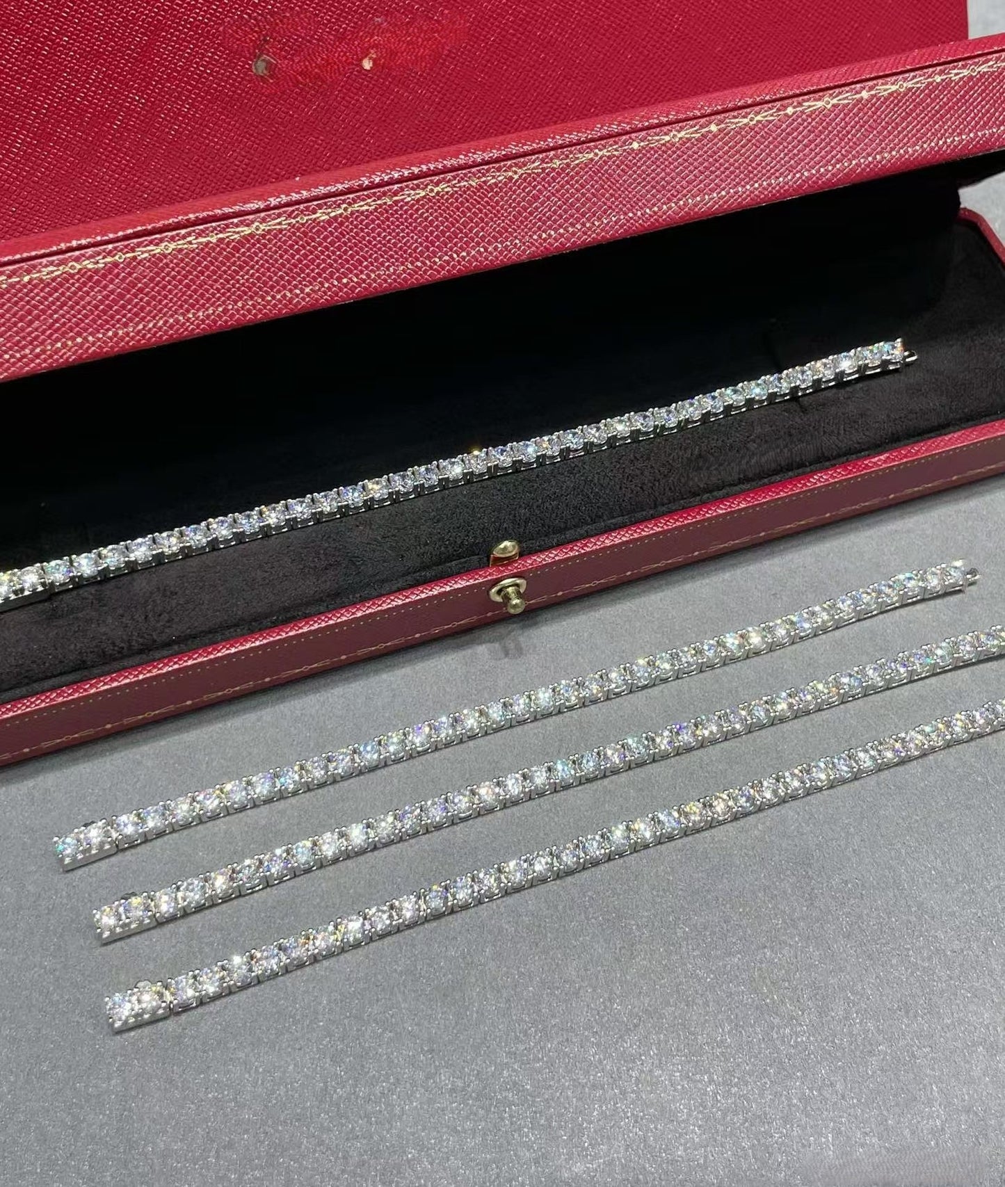 [Star Jewelry jewelrys]TENNIS BRACELET WITH FULL DIAMOND SETTING