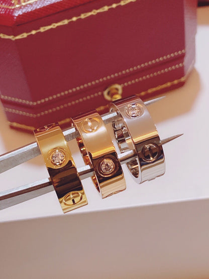 [Star Jewelry]Three-Diamond Ring