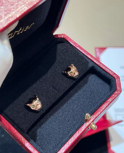 [Star Jewelry]CHRRTAH-PRINT STUD EARRINGS, THREE COLORS