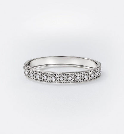 [Star Jewelry]2026 WOVEN-PATTERN BRACELET SET WITH FULL DIAMOND INLAY THREE-COLORS