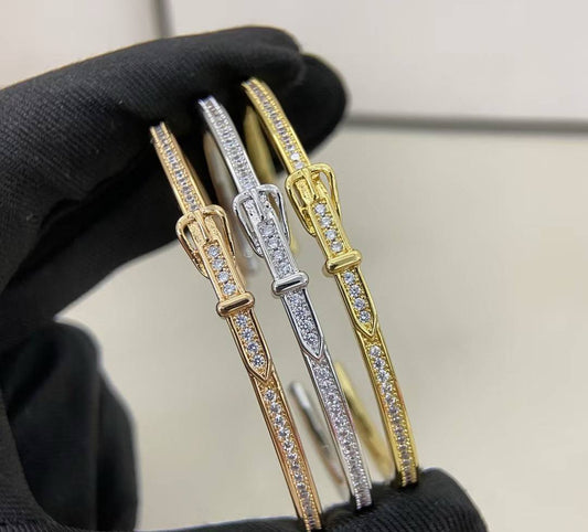 [Star Jewelry]DIAMOND-ENCRUSTED BRACELET THREE COLORS