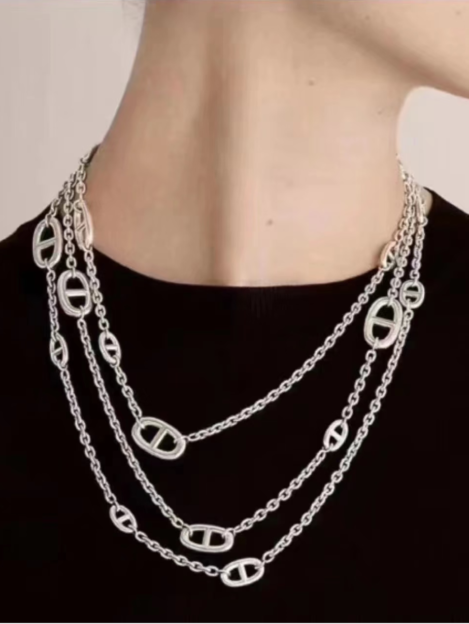 [Star Jewelry]Classic Silver Sweater Chain