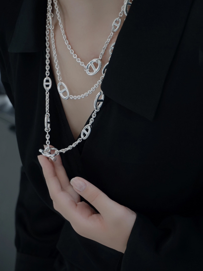 [Star Jewelry]Classic Silver Sweater Chain
