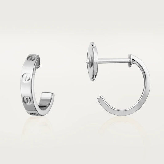 [Star Jewelry]LOVE EARRINGS 2.65MM SILVER