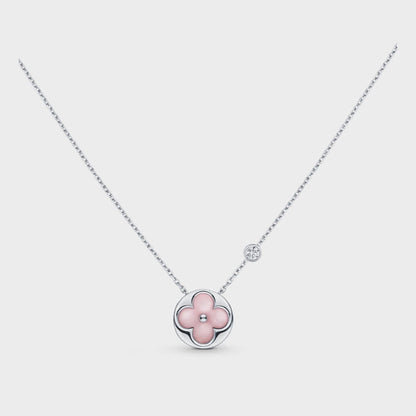 [Star Jewelry]SUN MOTIF PINK MOP SILVER BRACELET
