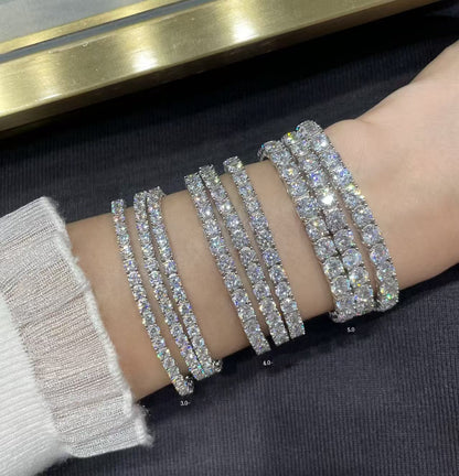 [Star Jewelry jewelrys]TENNIS BRACELET WITH FULL DIAMOND SETTING