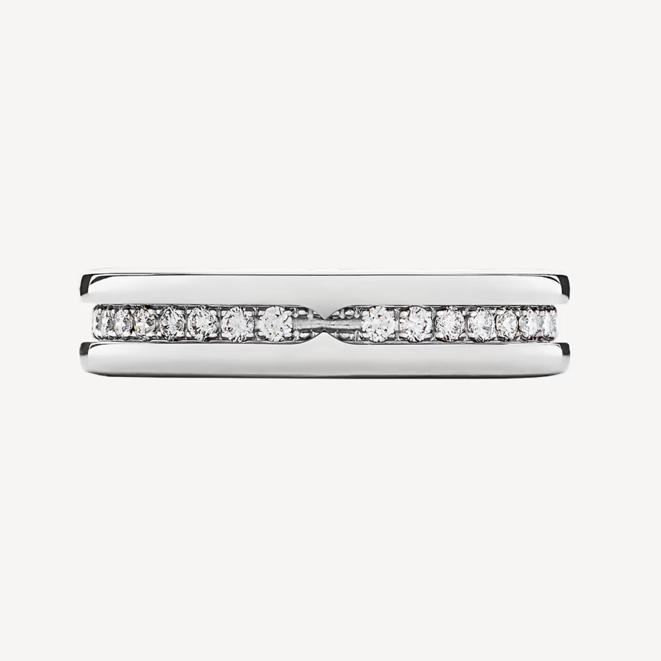 [Star Jewelry]ZERO 1 ONE-BAND PAVED DIAMONDS ON THE SPIRAL RING