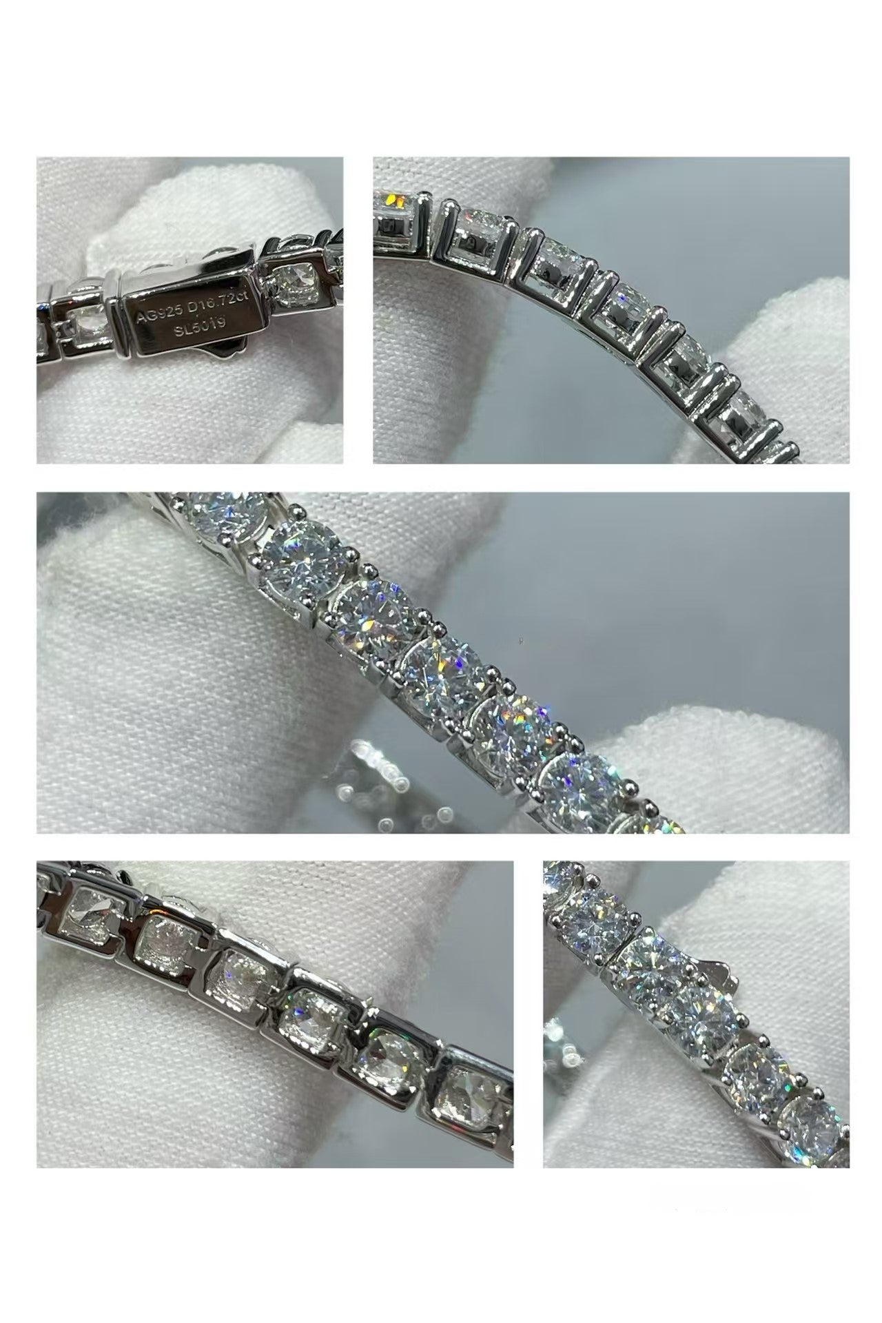 [Star Jewelry jewelrys]TENNIS BRACELET WITH FULL DIAMOND SETTING