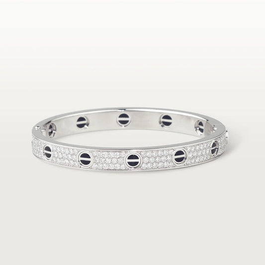 [Star Jewelry]LOVE BRACELET 6.1MM DIAMOND-PAVED CERAMIC