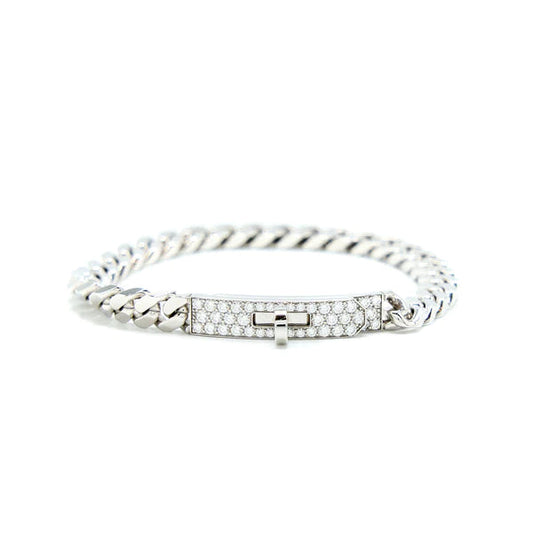 [Star Jewelry]KELLY CHAIN SILVER DIAMOND BRACELET