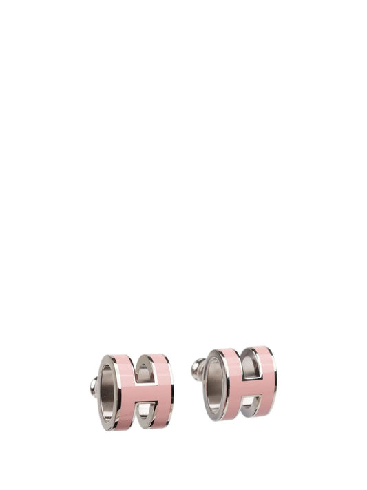 [Star Jewelry]MINI POP H SILVER EARRINGS PINK