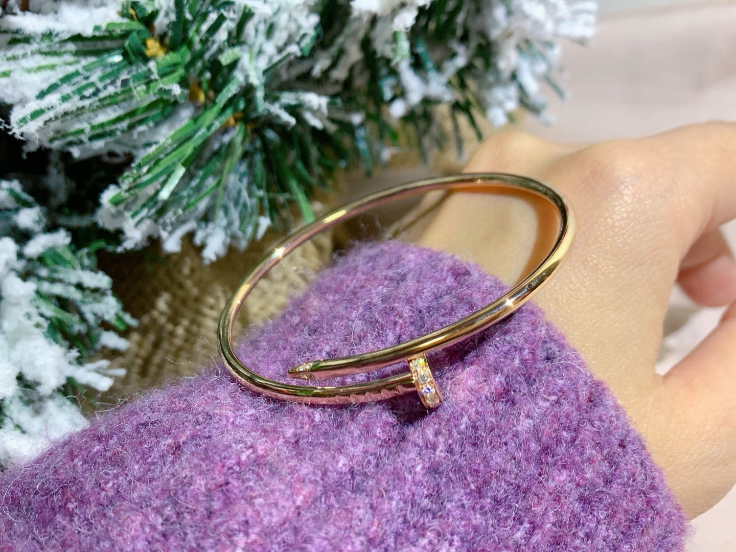 [Star Jewelry]JUSTE BRACELET 2.5MM DIAMONDS