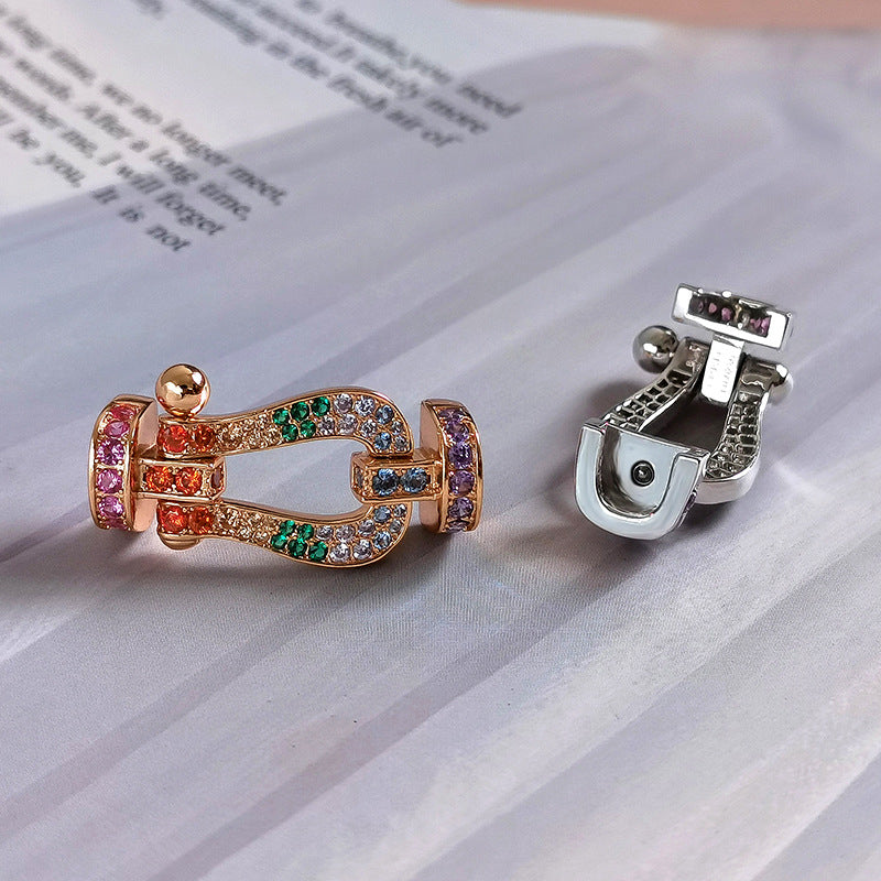 [Star Jewelry]FORCE LARGE HORSESHOE  COLORED DIAMOND BRACELET ROSE GOLD