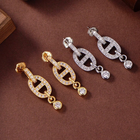 [Star Jewelry]HM CHAINE DIAMOND EARRINGS