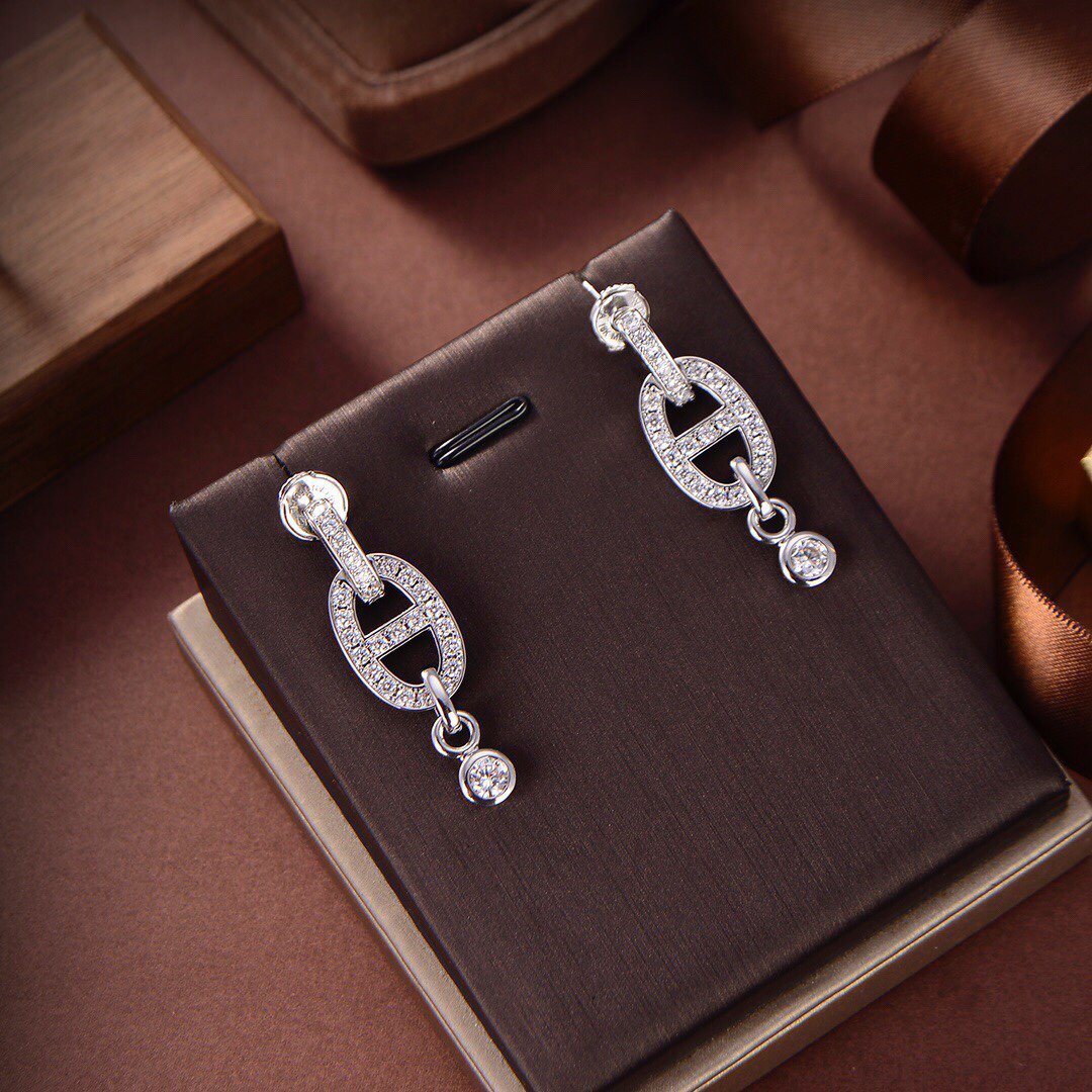 [Star Jewelry]HM CHAINE DIAMOND EARRINGS