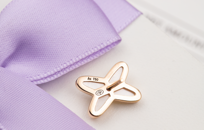 [Star Jewelry]JEUX DE WHITE MOP PINK GOLD DIAMOND EARRINGS