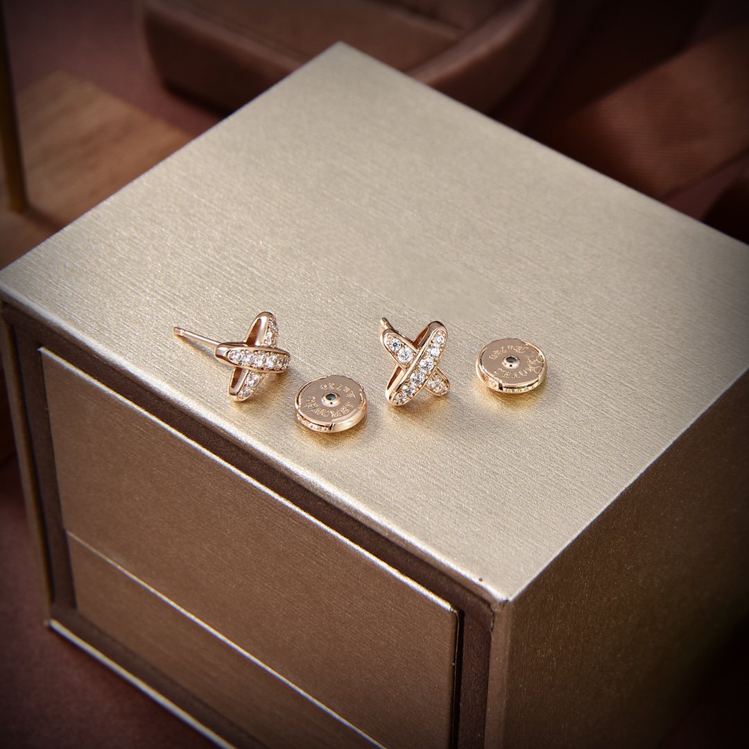 [Star Jewelry]JEUX DE GOLD DIAMOND EARRINGS