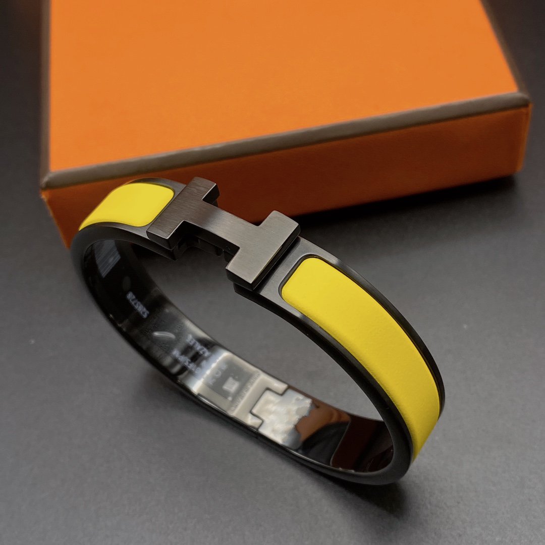 [Star Jewelry]CLIC HM SO BLACK YELLOW BRACELET