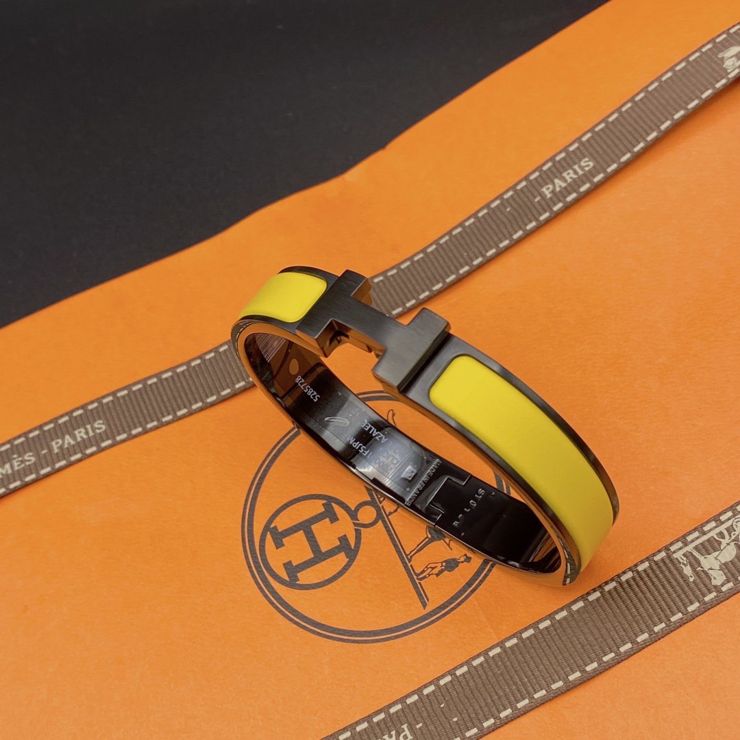 [Star Jewelry]CLIC HM SO BLACK YELLOW BRACELET