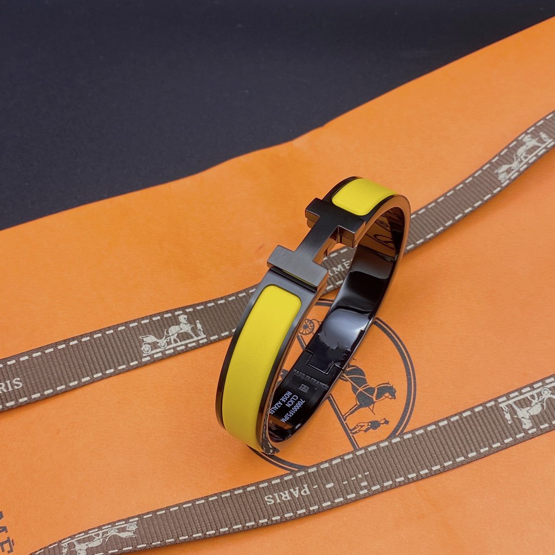[Star Jewelry]CLIC HM SO BLACK YELLOW BRACELET