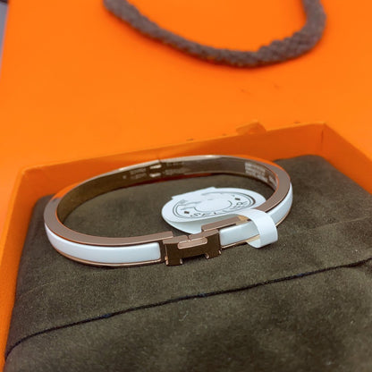 [Star Jewelry]CLASSIC HM CLIC WHITE 8MM ENAMEL BRACELET
