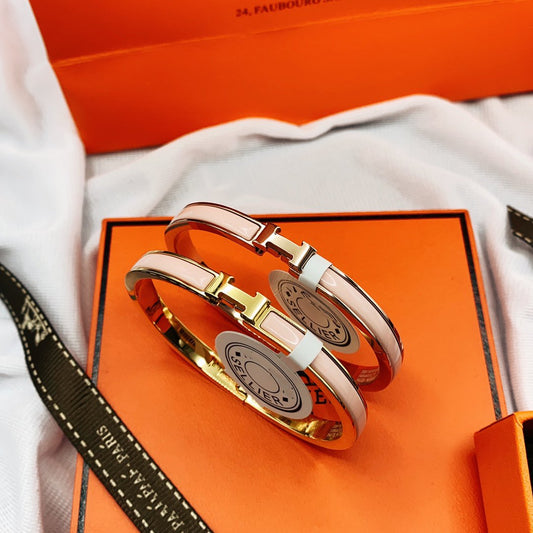 [Star Jewelry]CLASSIC HM CLIC  PINK 8MM ENAMEL BRACELET