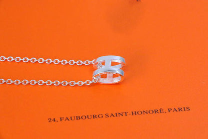 [Star Jewelry]HM NECKLACE H LETTER OVAL SERIES