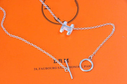 [Star Jewelry]HM NECKLACE H LETTER OVAL SERIES
