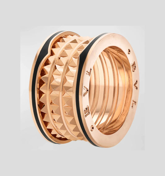 [Star Jewelry]ZERO 1 ROCK BLACK CERAMIC PINK GOLD LARGE MODEL