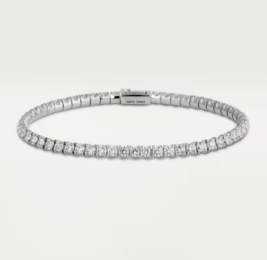 [Star Jewelry]  CLASSIC BASEBALL BRACELAT, 52 DIAMOND