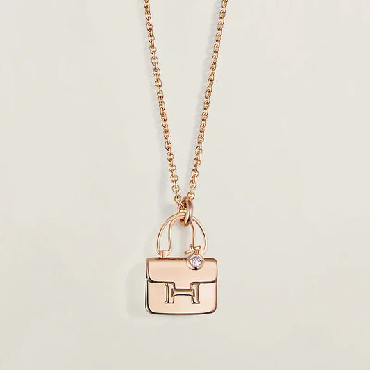 [Star Jewelry]AMULETTE PEDANT ROSE GOLD NECKLACE