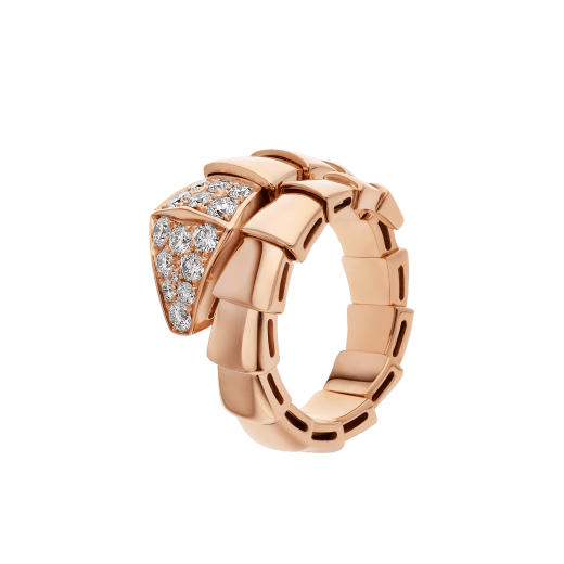 [Star Jewelry]SERPENTI RING PINK GOLD DIAMOND