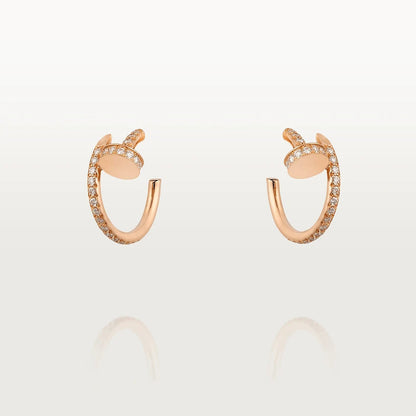 [Star Jewelry]JUSTE EARRINGS 12.75MM PINK GOLD DIAMOND