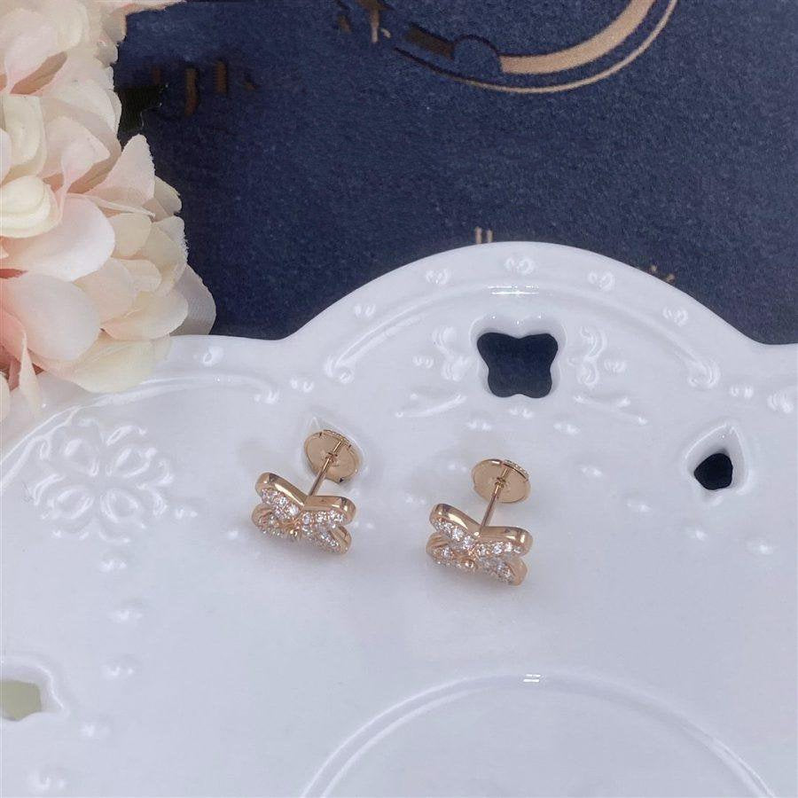 [Star Jewelry]JEUX DE PINK GOLD DIAMOND EARRINGS