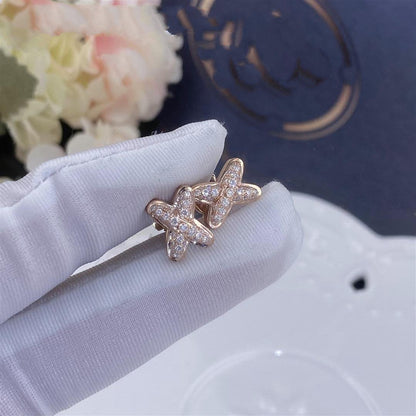 [Star Jewelry]JEUX DE PINK GOLD DIAMOND EARRINGS