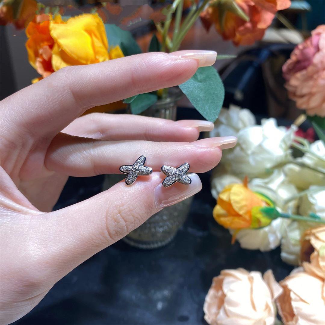 [Star Jewelry]JEUX DE SILVER DIAMOND EARRINGS