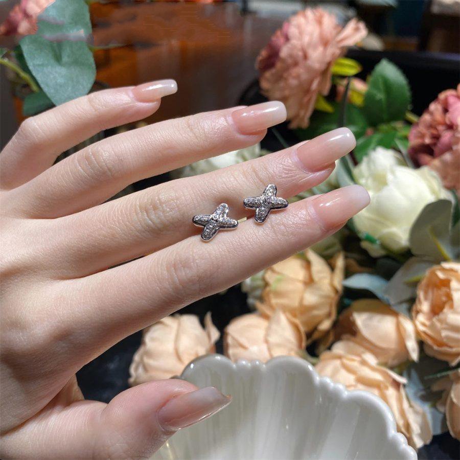 [Star Jewelry]JEUX DE SILVER DIAMOND EARRINGS
