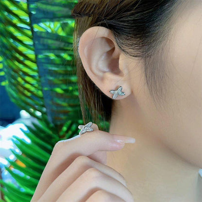 [Star Jewelry]JEUX DE SILVER DIAMOND EARRINGS