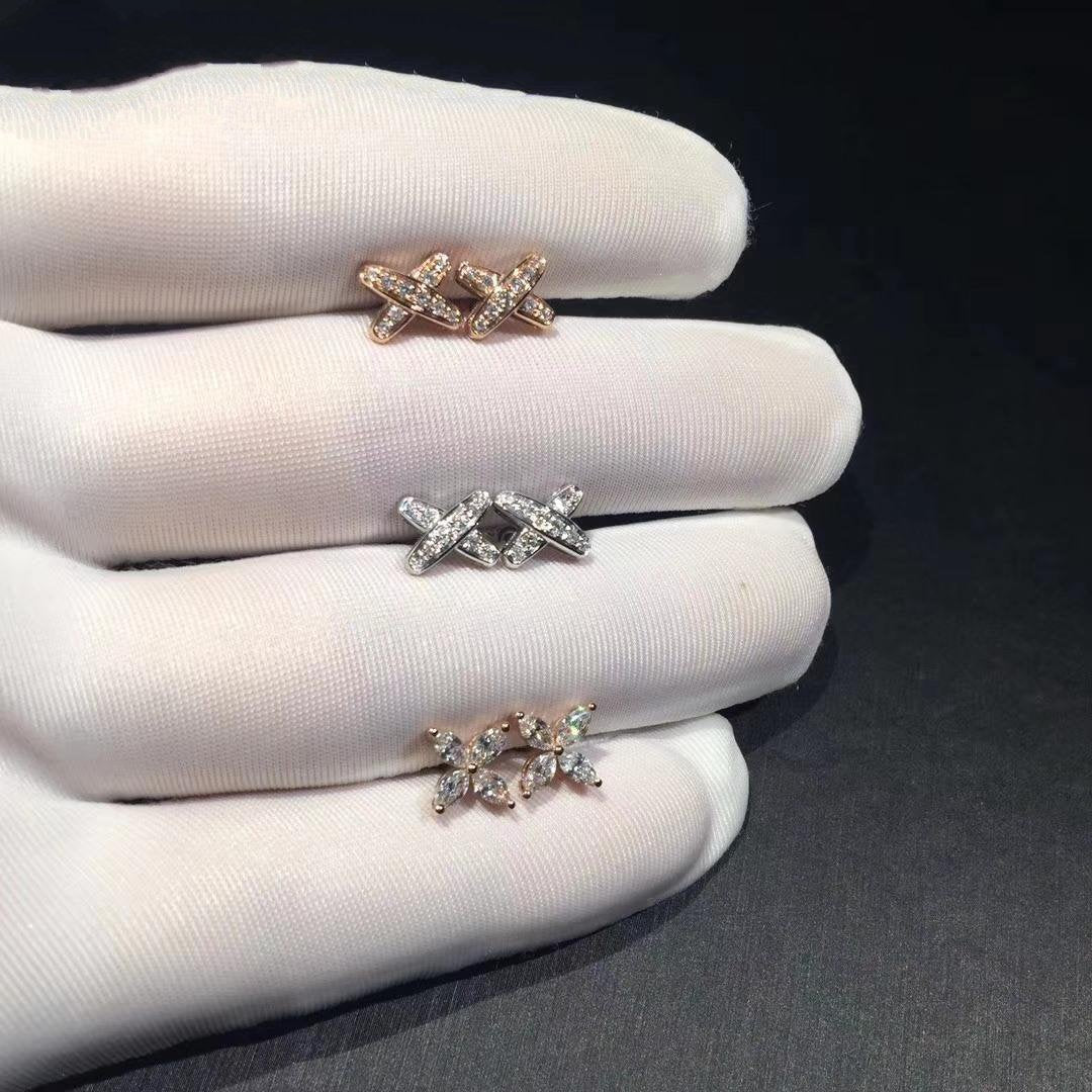 [Star Jewelry]JEUX DE DIAMOND EARRINGS