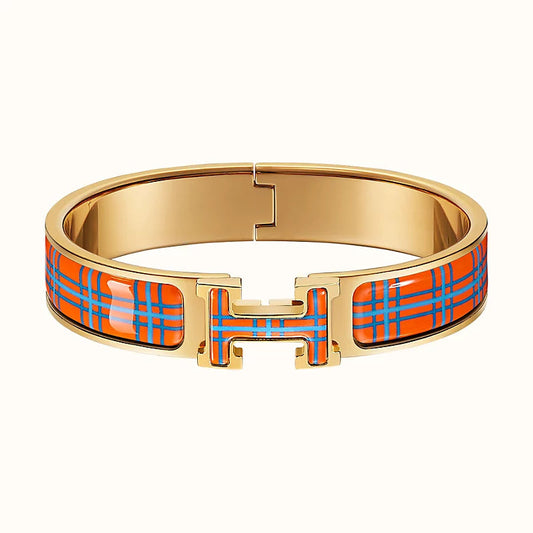 [Star Jewelry]H TARTAN BRACELET 12MM