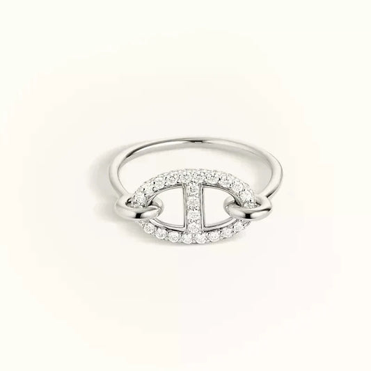 [Star Jewelry]RONDE SMALL SILVER DIAMOND RING