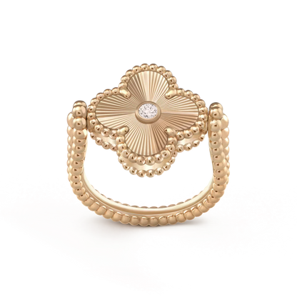 [Star Jewelry]CLOVER RIVERSIBLE ROSE GOLD RING