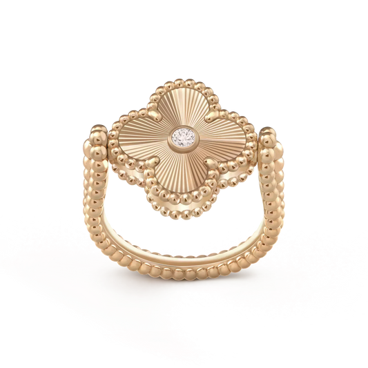 [Star Jewelry]CLOVER RIVERSIBLE ROSE GOLD RING