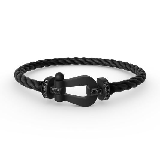 [Star Jewelry]FORCE LARGE SERIES HORSESHOE BLACK SAMURAI BRACELET