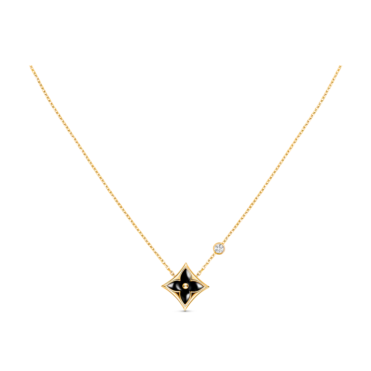 [Star Jewelry]STAR BLACK MOP NECKLACE